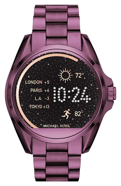 michael michael kors bradshaw access bracelet smart watch 45mm|michael kors access touchscreen smartwatch.